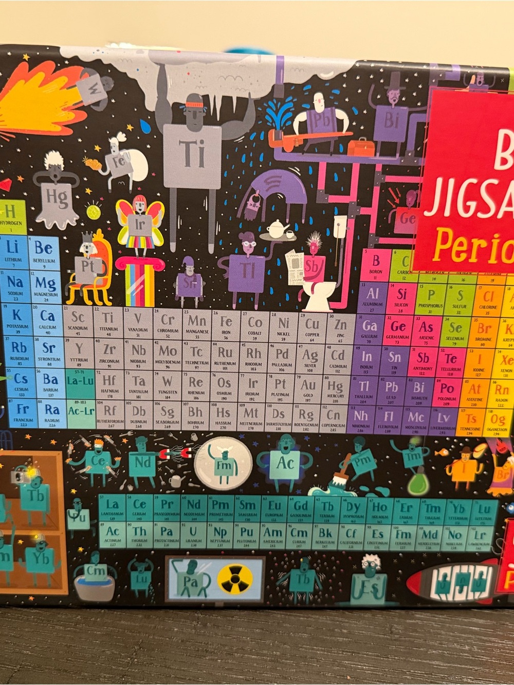 Usborne Multicolor Periodic Table 300pc puzzle